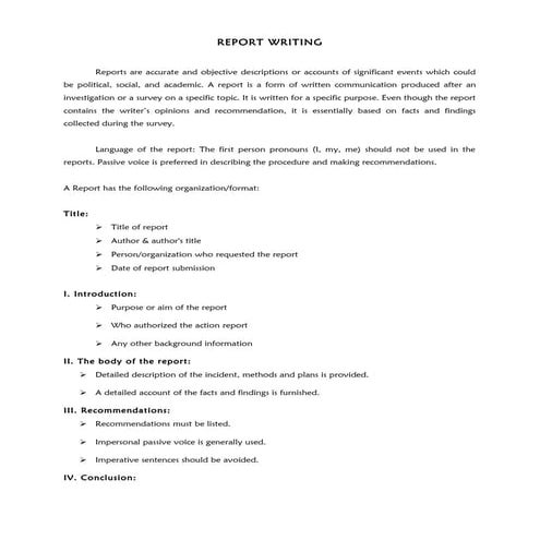12 report writing i