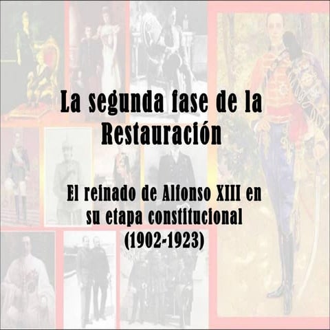 Segunda parte de la Restauración borbónica