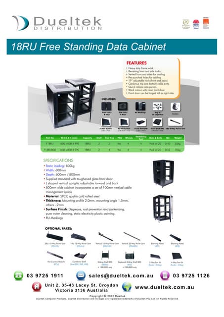 Data Racks and Cabinets | PDF