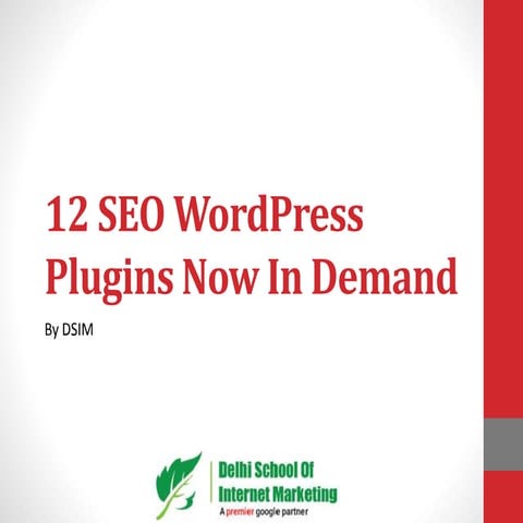 12 seo word press plugins now in demand