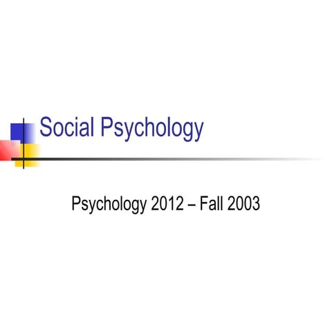 12 social psychology