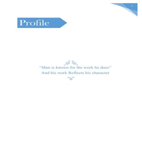 Entreprenure case report