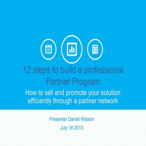 14 steps to build a professional reseller partner program