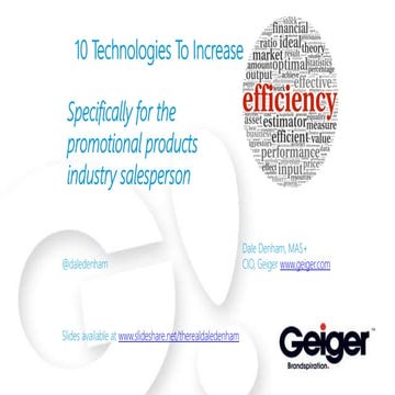 12 technologies to increase efficiency July 2015