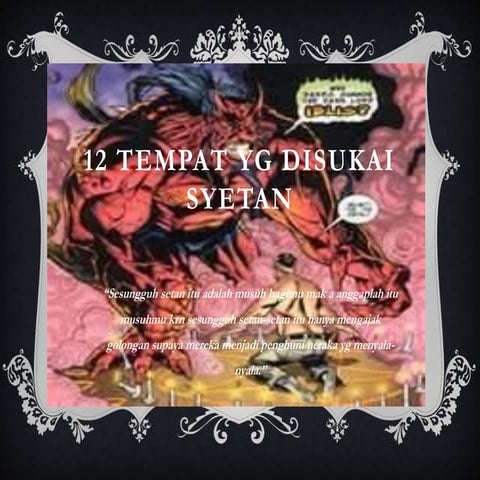 12 tempat yg disukai syetan
