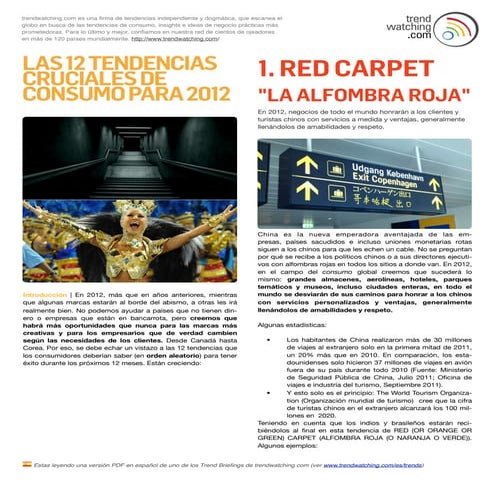 12 tendencias cruciales de consumo para 2012