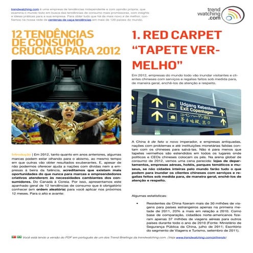 12 tendências de consumo cruciais para 2012