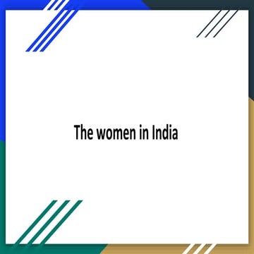 12 the women in india | PPTX