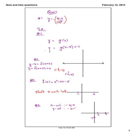 4th feb basic graphs review | PDF