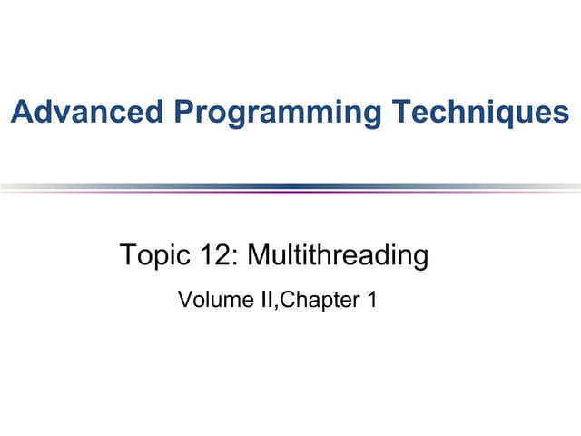 java threads
