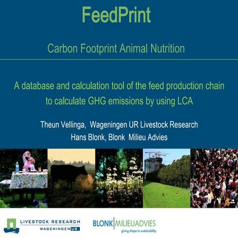 A database and calculation tool of the feed production chain to calculate Gre...