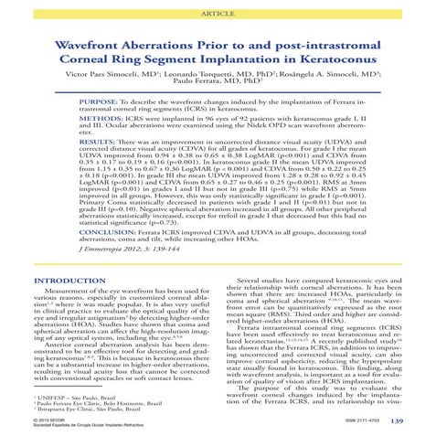 12 wavefront aberrations