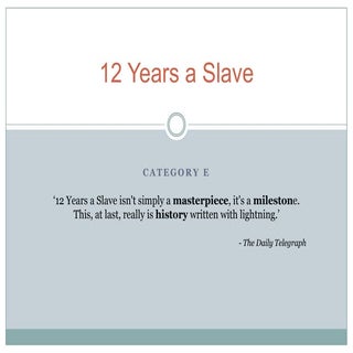 12 years a slave