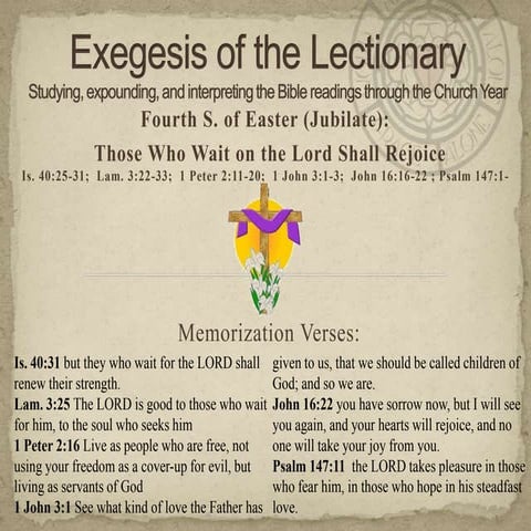 13.04.19 exegesis   easter 4