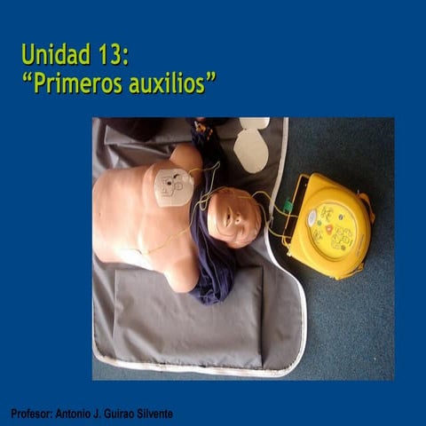 Unidad 13: Primeros auxilios