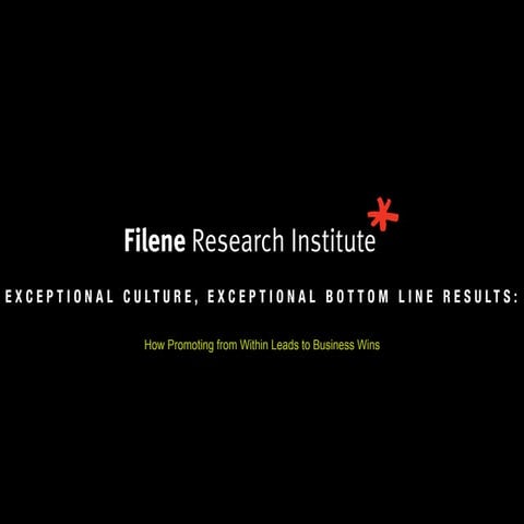Exceptional Culture, Exceptional Bottom Line Results