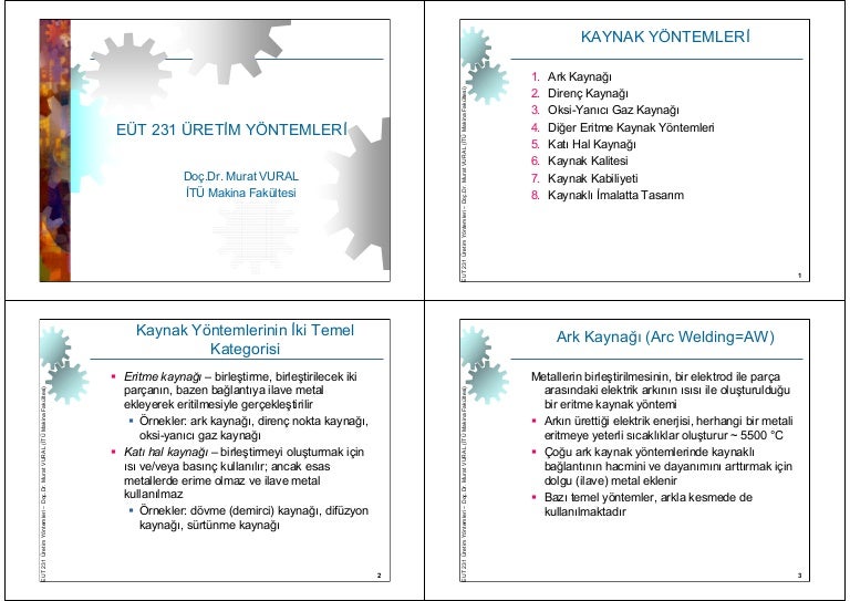 13 1 kaynak yontemleri 1