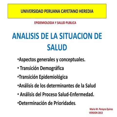 ASIS    CURSO EPIDEMIOLOGIA Y SALUD PUBLICA 2013 UPCH