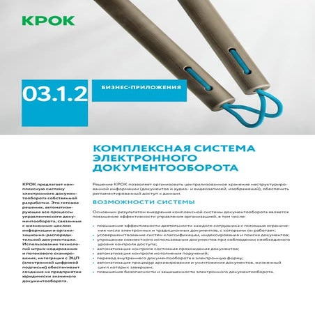 Комплексная система электронного документооборота