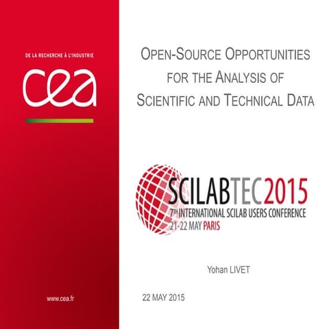 ScilabTEC 2015 - CEA/CESTA