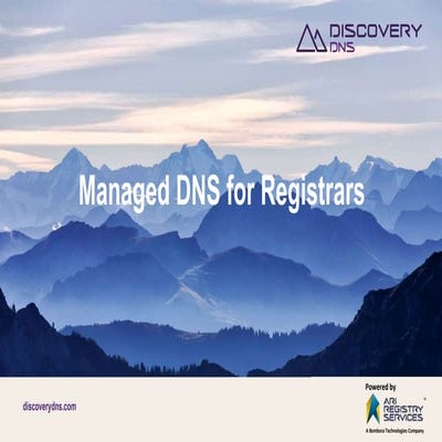 13. managed dns for registrars   product overview and opportunity outline - f...