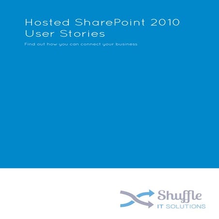 Sharepoint 2010 User Stories