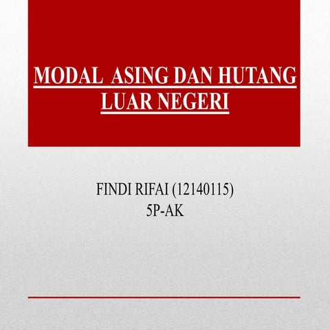 13. modal asing dan utang luar   negeri