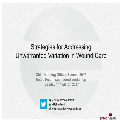 Strategies of addressing unwarranted variation in wound care | PDF