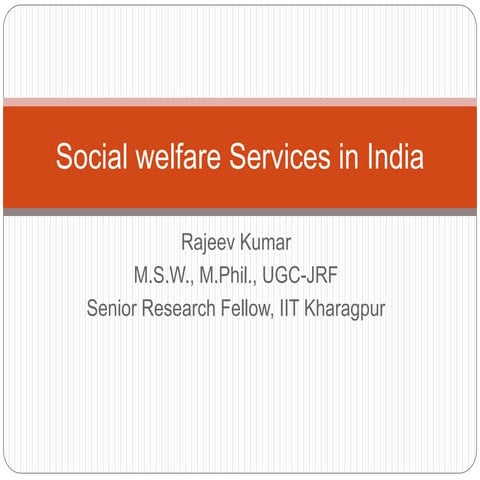 13.social welfare services in india