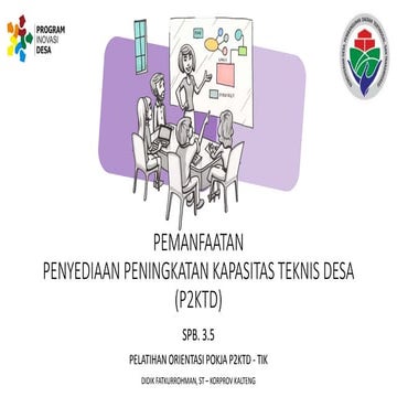 Pemanfaatan P2KTD Program Inovasi Desa