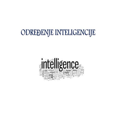 odredenje inteligencije 
