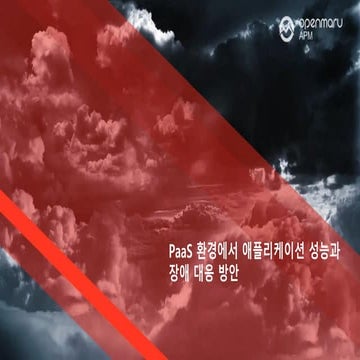 PaaS 환경에서 애플리케이션 성능과 장애 대응 방안