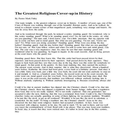 13. Daniel 7   The Greatest Religious Power of the History