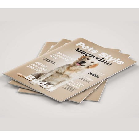 Pets Magazine Template | Pets magazine layout | PDF
