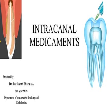 Intracanal medicaments | PPTX