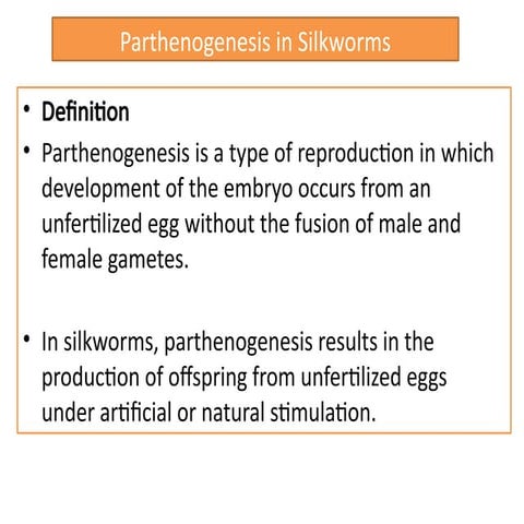 Parthenogenesis | PPTX