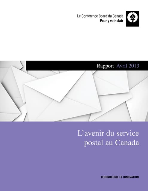 L’avenir du service postal au Canada