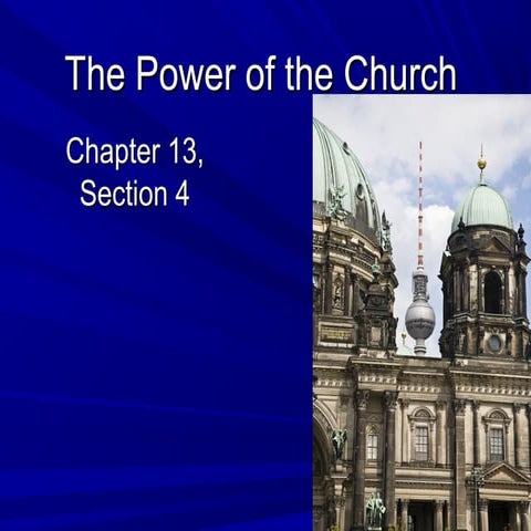 13.4 the power of the church (1)