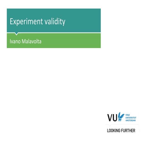 [13 - A] Experiment validity