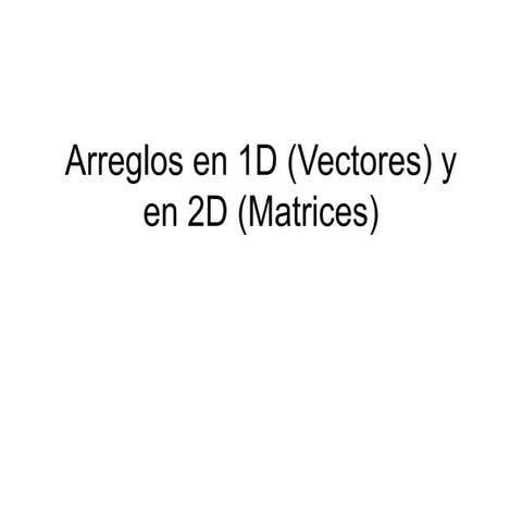 13 arreglos -tema13
