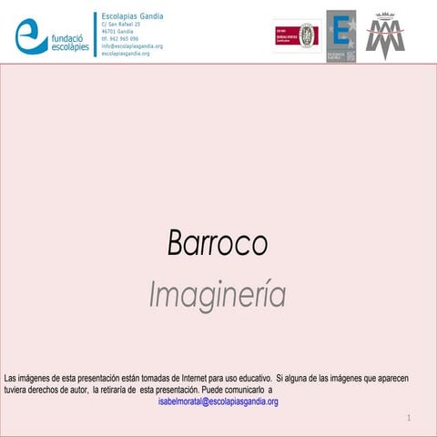 Barroco España Imagenería
