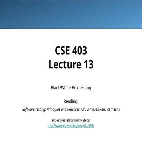 13-blackwhiteboxtestingfreedownloading.ppt