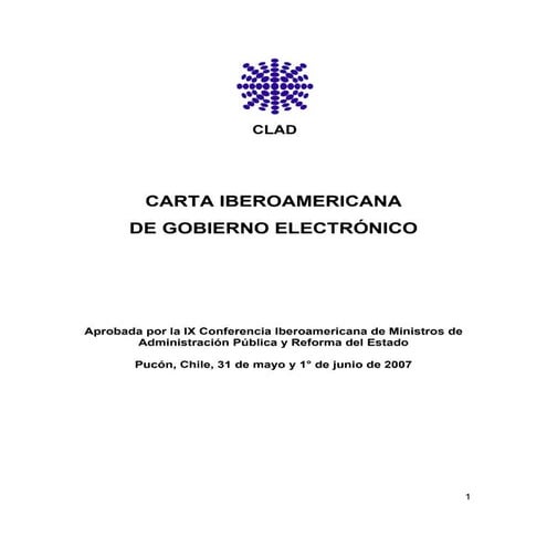 13. carta iberoamericana de gobierno electrónico