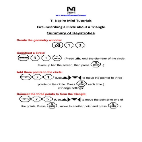 13. circumscribing a triangle touchpad