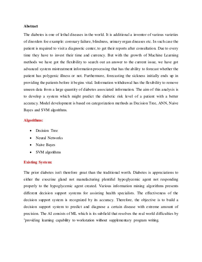diabetes prediction using machine learning