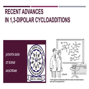 1,3 dipolar cycloadditions