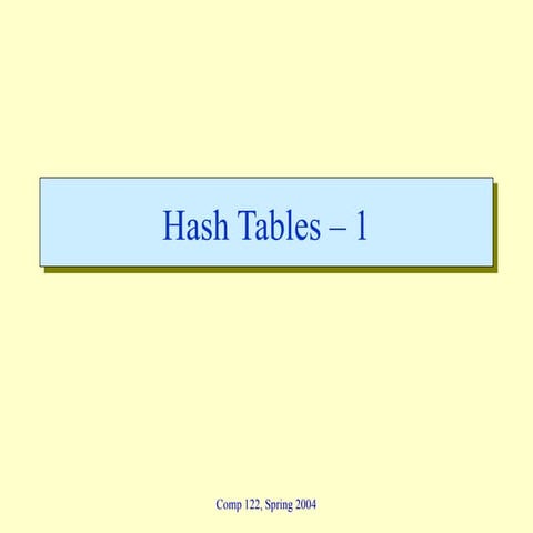 13-hashing.ppt computer networks introduction