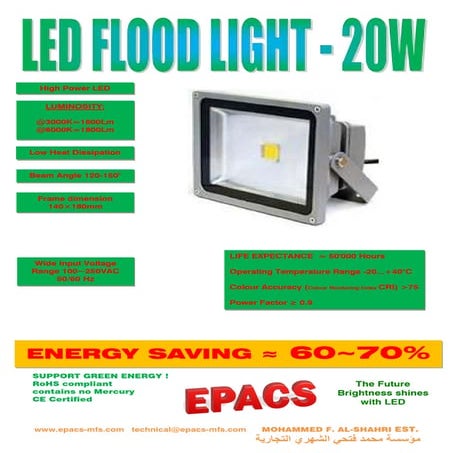 13 led-20 w-flood light