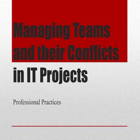 managing teams and their conflicts