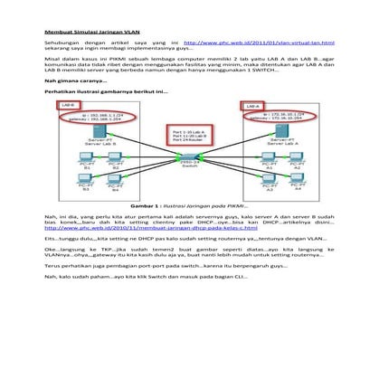 13. membuat simulasi jaringan vlan